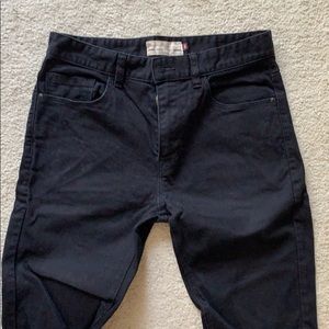 NEXT UK 30x33 black super skinny rocker jeans. EXC
